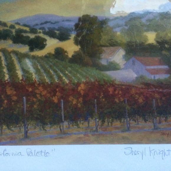 Sheryl Knight California Palette Giclee print signed Certificate Authenticity - Picture 3 of 4
